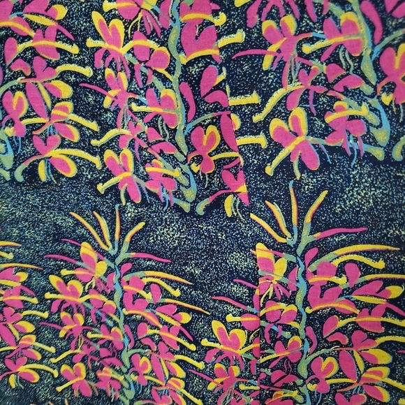 Avi Kahala Collection Hawaii Sleeveless Floral Rayon Dress Women's Size Medium - Picture 9 of 11